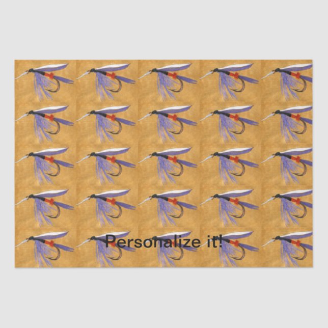 Papel De Seda "Comboio de Frete", mosca molhada, mosca a atrito, (Frente )