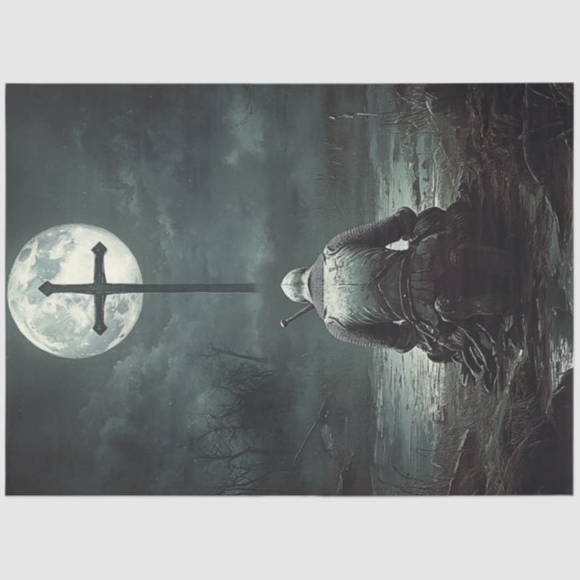 Papel De Seda Comemoração da Páscoa do Guerreiro Cristão (Frente )