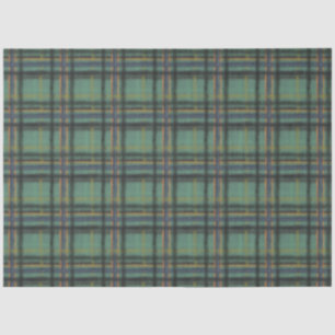 Papel De Seda Comfy Cozy Country Style Sage Xadrez Encantada