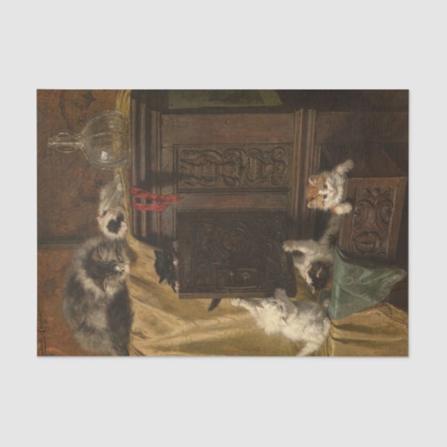 Papel De Seda Comportamento errado de Henriette Ronner-Knip (Frente )