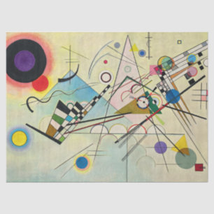 Papel De Seda Composição 8 de Wassily Kandinsky