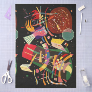Papel De Seda Composição X Abstração Biomorfa - Kandinsky