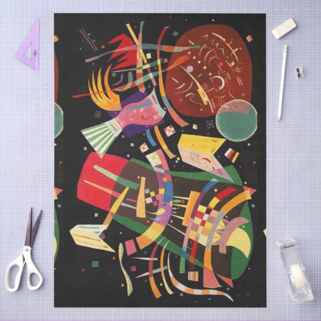 Papel De Seda Composição X Abstração Biomorfa - Kandinsky (Arte )