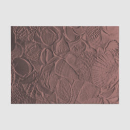 Papel De Seda Conchas de Terracota Tom Terra Oceano Praia