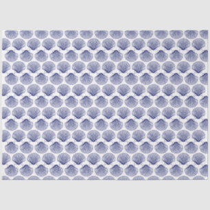 Papel De Seda Conchas de vieira azuis de praia Conchas marinhas