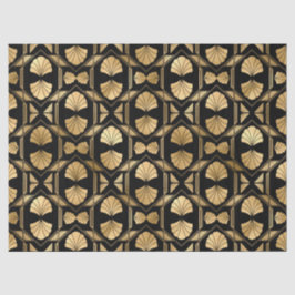 Papel De Seda Conchas Douradas na Deco de Arte na Desnutação Neg