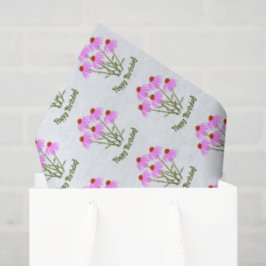 Papel De Seda Cone Púrpura