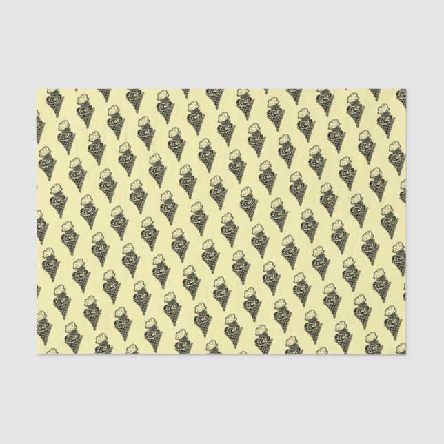 Papel De Seda Cone sorvete (Frente )