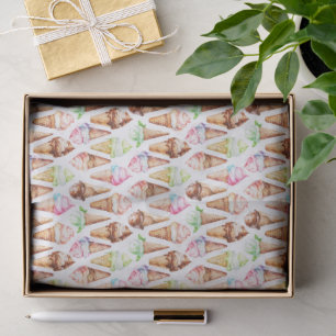 Papel De Seda Cones de Sorvete deliciosos