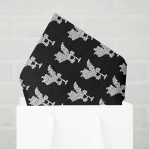 Papel De Seda Confecção de malhas feia da camisola do Natal do