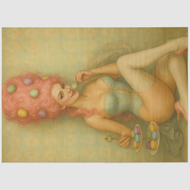 Papel De Seda Confection Daydream – Pastel Macaron Rococo (Frente )