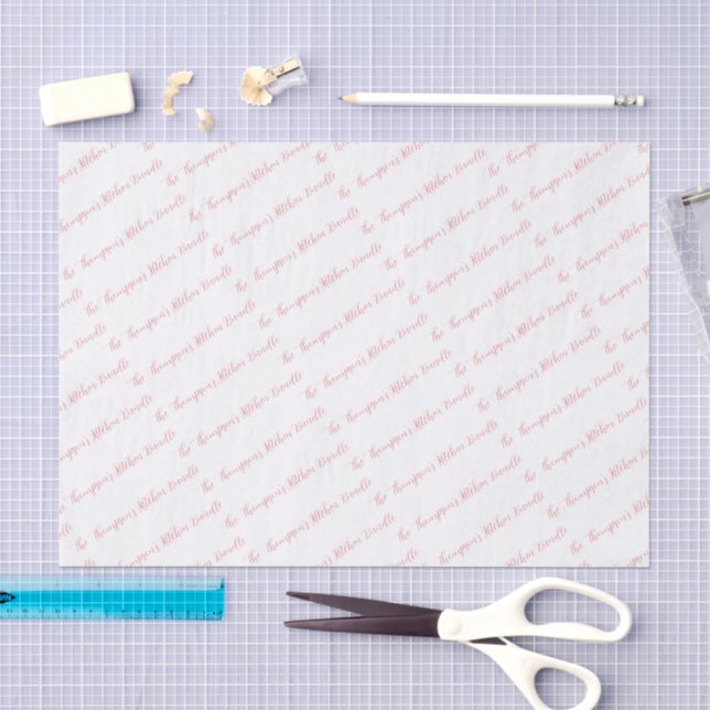 Papel De Seda Conjunto de Presentes Personalizados para Cozinha  (Arte )