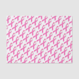 Papel De Seda Conscientização do Câncer de Mama Laço Rosa