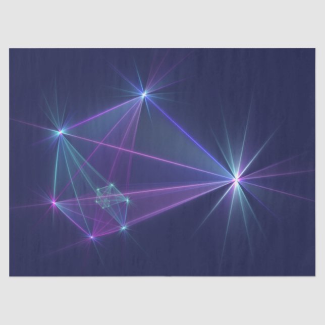 Papel De Seda Constelação, Abstrato Fantasy Arte Fractal (Frente )