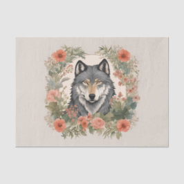 Papel De Seda Contagecore Wolf Decoupage
