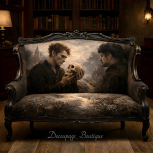 Papel De Seda Contemplação da Caveira de Hamlet Decoupage de Sha