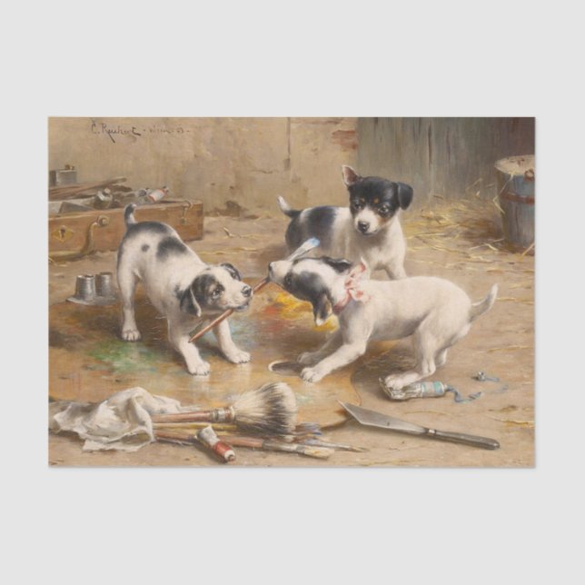 Papel De Seda Contestação de pintores por Carl Reichert (Frente )