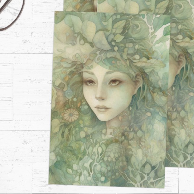 Papel De Seda Conto de Fadas Celta (Fairy tissue paper for gift wrapping or decoupage)