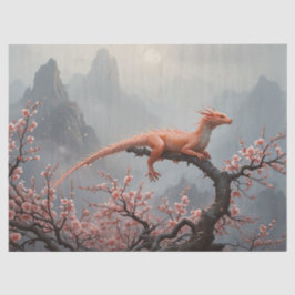 Papel De Seda conto de fadas do dragão em primavera