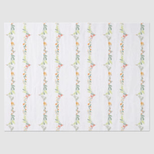Papel De Seda Convite para Festa no Jardim com Arco Floral de Fl