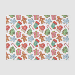 Papel De Seda Cookies de Natal com Aquarela