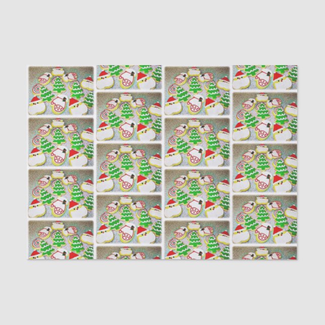 Papel De Seda Cookies de Natal de pop Art (Frente )