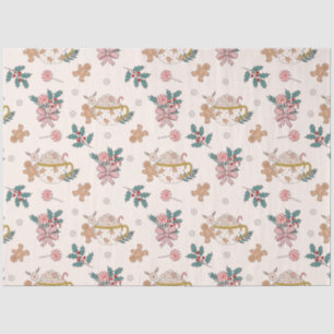 Papel De Seda Cookies de pão-de-açúcar e Natal de chá