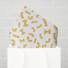 Papel De Seda Cool fun pasta macaroni pattern on white