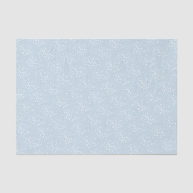 Papel De Seda Coord retro azul dos dançarinos do casamento (Frente )