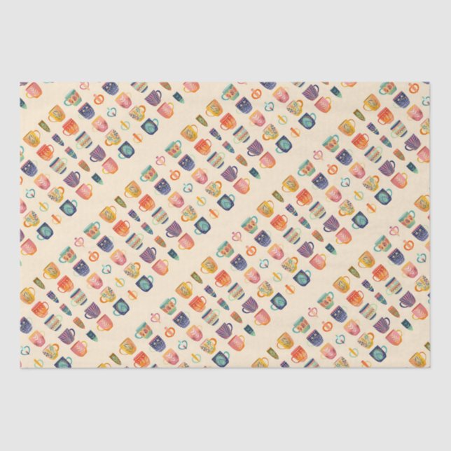 Papel De Seda Copas de café (Frente )