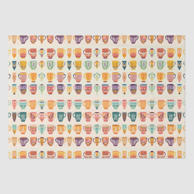 Papel De Seda Copas de café (Frente )