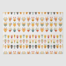 Papel De Seda Copas de café