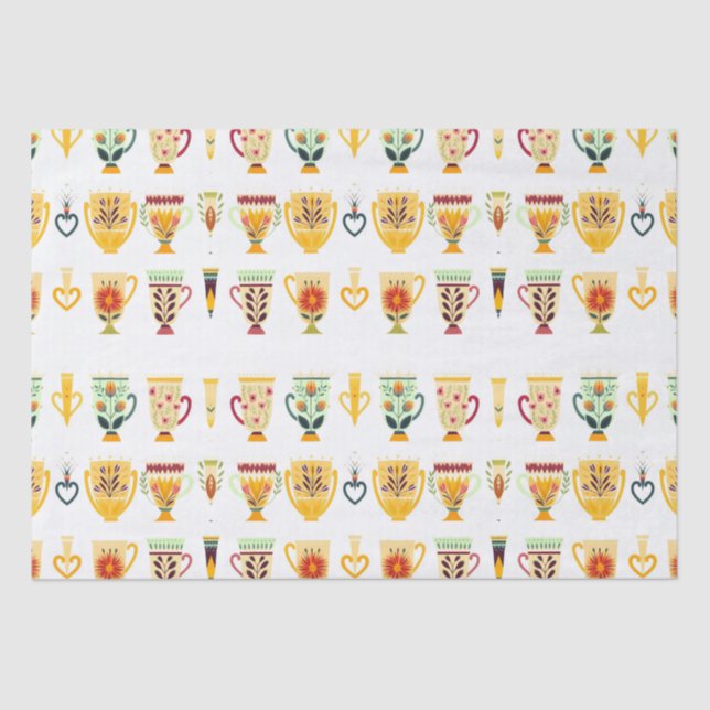 Papel De Seda Copas de café (Frente )