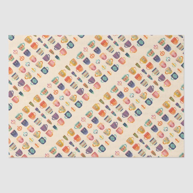 Papel De Seda Copas de café (Frente )