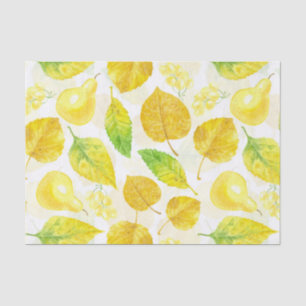 Papel De Seda Cor d'água do padrão de outono