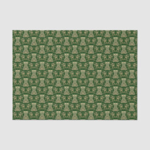 Papel De Seda Cor damasco do Corset Floral
