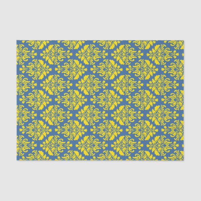Papel De Seda Cor damasco do Império Francês nº 1 (Frente )