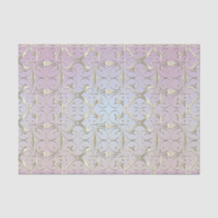 Papel De Seda Cor damasco Dourada Barroca De Luxo Sobre O Pastel