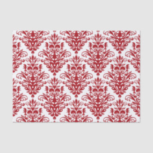 Papel De Seda Cor damasco elegante vermelha-escura