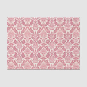 Papel De Seda Cor damasco Ornamental bonito rosa
