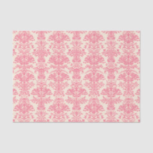 Papel De Seda Cor damasco Ornamental Rosa