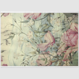 Papel De Seda Cor-de-água, cor-de-rosa e azul