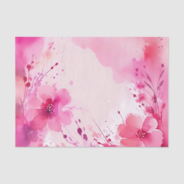 Papel De Seda Cor de Água de Bloqueio de abstrato (Frente )