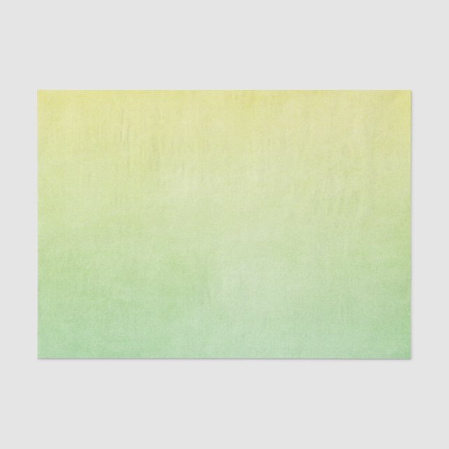 Papel De Seda Cor de água verde e amarela (Frente )