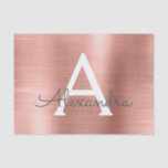Papel De Seda Cor-de-rosa | Monograma de metal moderno Dourado r<br><div class="desc">Papel-tecidos Dourado, moderno e elegante para-presentes, Rosa Rosa Rosa Rosa Rosa Rosa Rosa Rosa Rosa Rosa Rosa Rosa Rosa Rosa Rosa. Este papel de tecido de embrulho de metal metálico sem manchas, com revestimento metálico sem manchas, pode ser personalizado para incluir seu nome inicial e primeiro para um pacote de...</div>