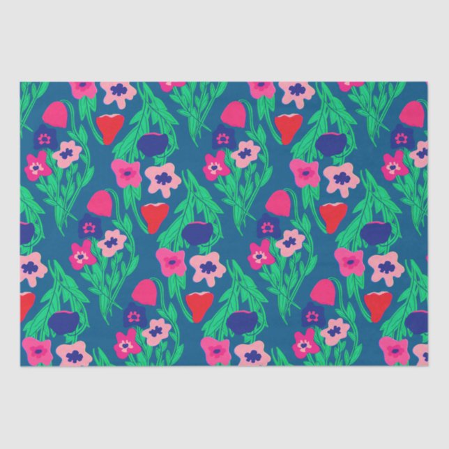 Papel De Seda Cor do ventilador do Impressão Riso (Frente )