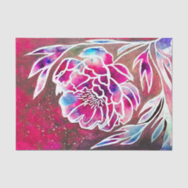 Papel De Seda Cor Floral Bonito, Rosa, Dahlia Girly