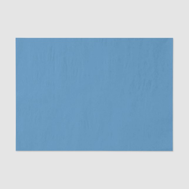 Papel De Seda Cor Sólida Azul-Água Profunda (Frente )