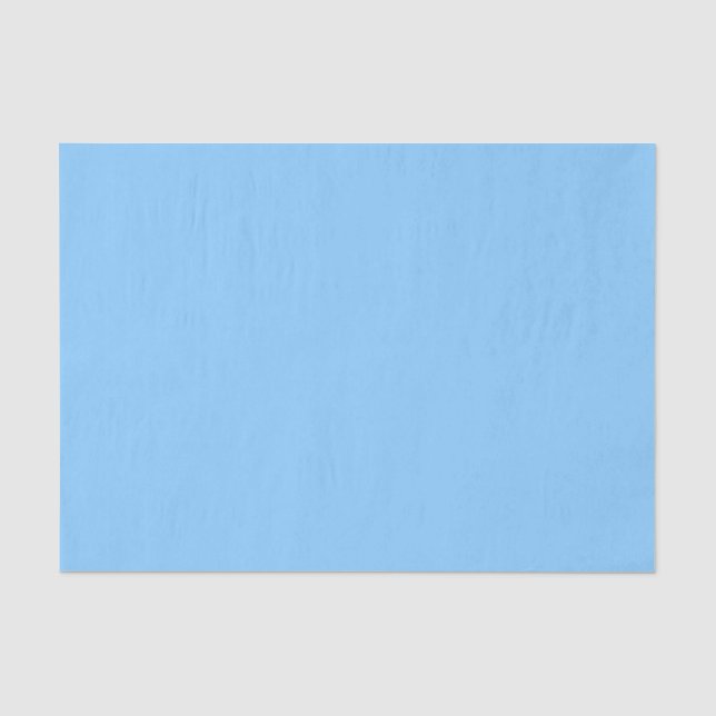 Papel De Seda Cor Sólida: Azul Céu (Frente )