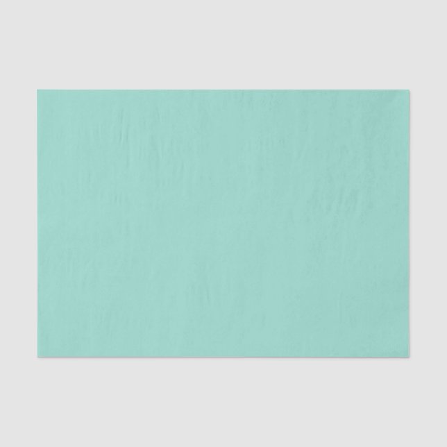 Papel De Seda Cor sólida Palha de vidro aqua verde (Frente )